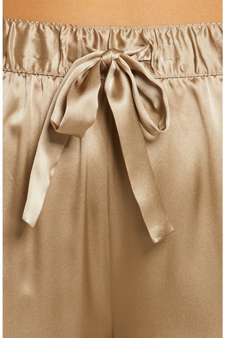 Women's Silk Pajamas, Alternate, color, TAN MINK