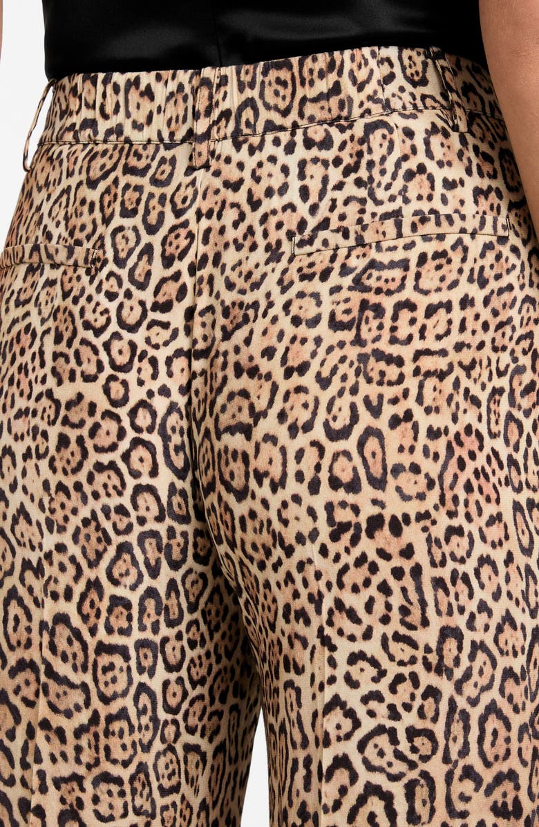 Marciano Amy Leopard Print Wide Leg Pants, Alternate, color, Charming Leopard Print