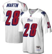 Mitchell & Ness Men's Mitchell & Ness Curtis Martin White New England Patriots Legacy Replica Jersey