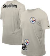 New Era Men's New Era Light Beige Pittsburgh Steelers Multi Patch T-Shirt