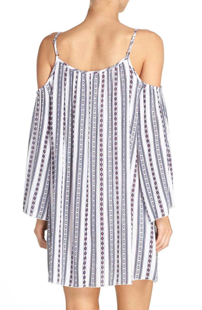 Elan Cold Shoulder Cover-Up Tunic, Alternate, color, 