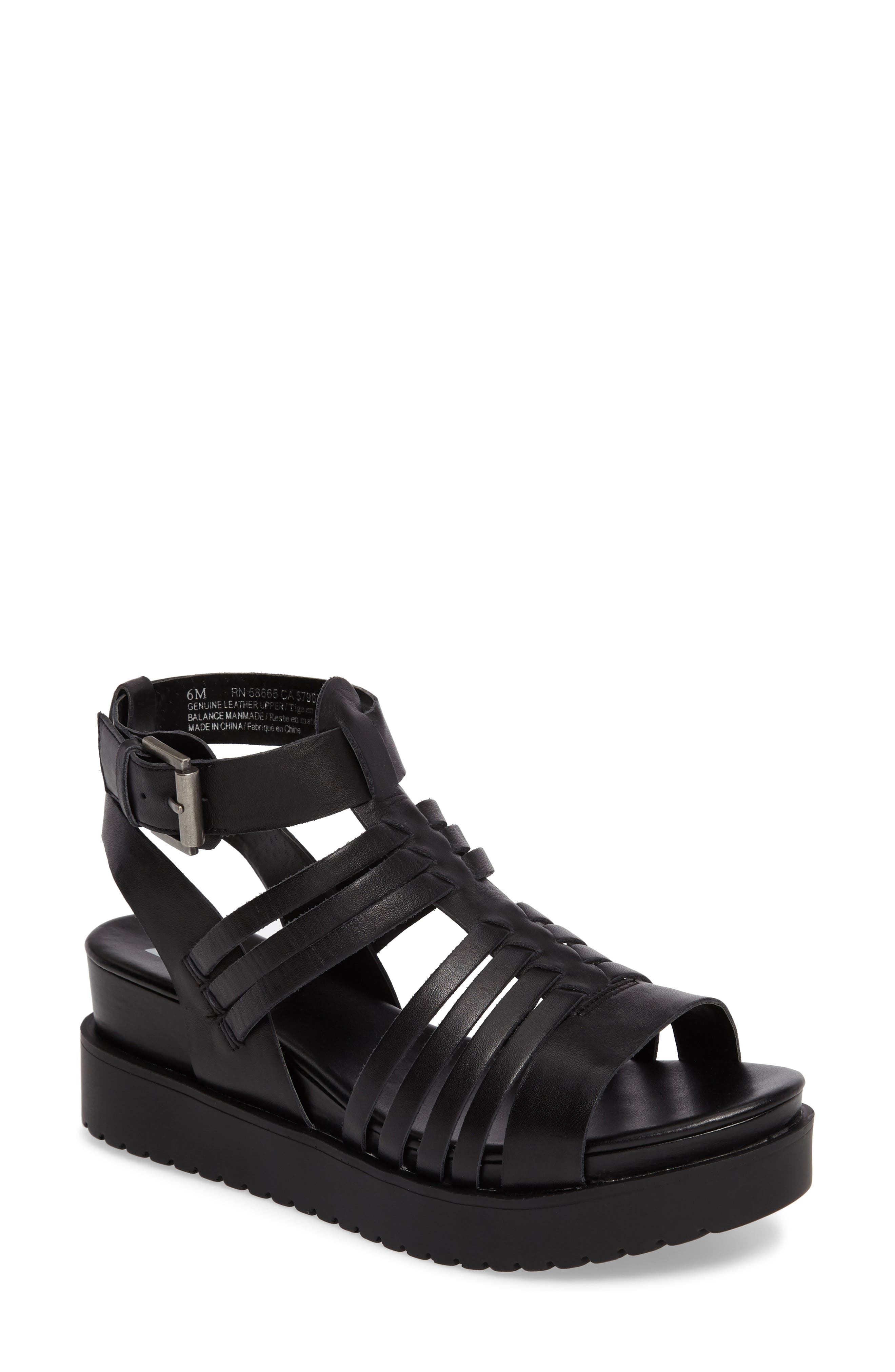BP. Ronnie Gladiator Platform Sandal, Main, color, 