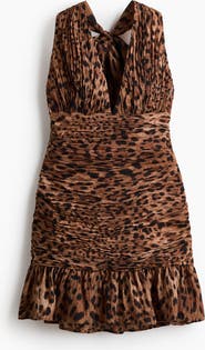H&M Ruched Scarf-detail Dress