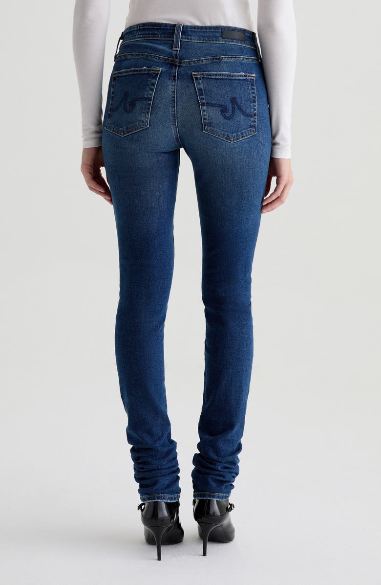 AG Viola Mid Rise Stacked Skinny Jeans, Alternate, color, Forgotten