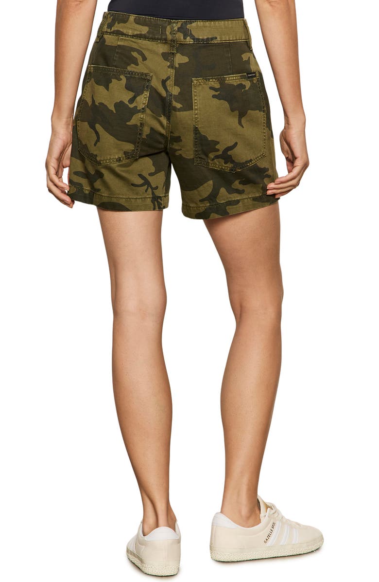 Sanctuary Boyfriend Utility Shorts, Alternate, color, Rambler Camo Green