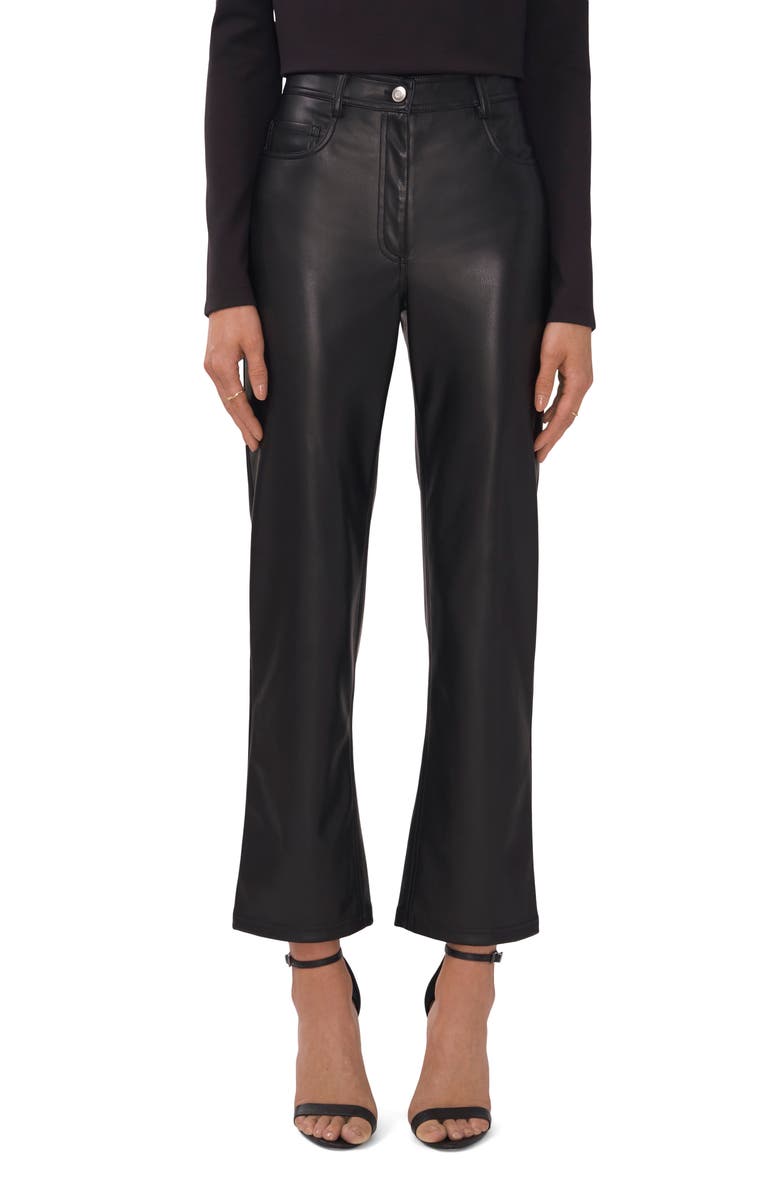 Halogen<sup>®</sup> Straight Leg Faux Leather Pants, Main, color,