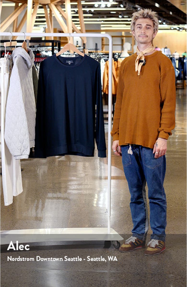 Long Sleeve Rayon Blend Lounge T-Shirt, sales video thumbnail