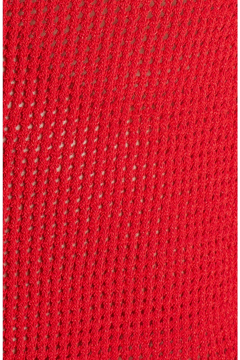 Pointelle Knit Mesh Shirt, Alternate, color, NAIL POLISH