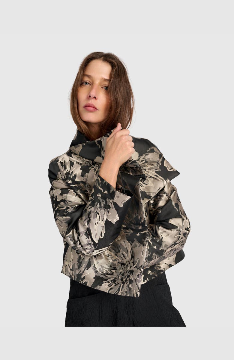 Alembika Nightfall Moto Jacket, Alternate, color, Floral
