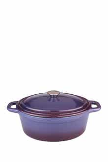 BergHOFF 8 Quart Cast Iron Purple Covered Casserole Dish