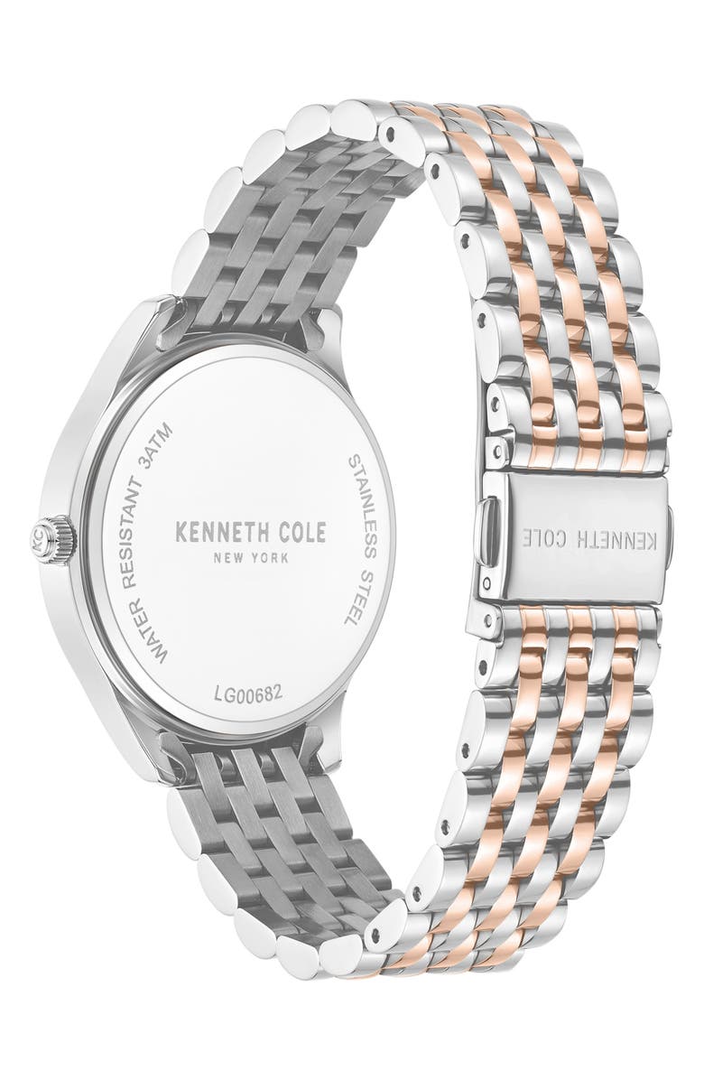 Kenneth Cole New York Classic Bracelet Watch, 36mm, Alternate, color, Silver