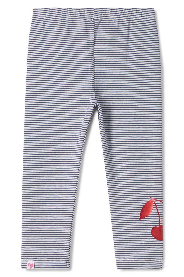 Kids' Little Skipper Striped Leggings, Alternate, color, SKIPPER BLUE