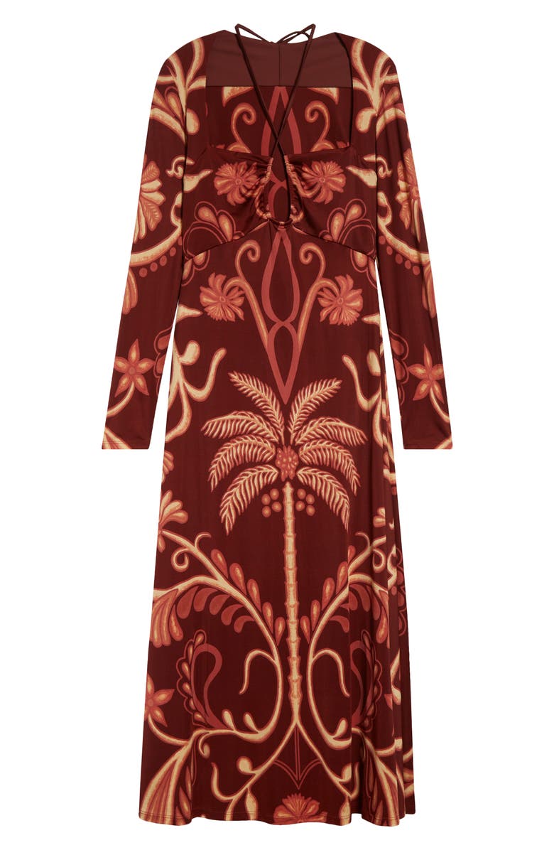 Johanna Ortiz Festive Performance Long Sleeve Jersey Maxi Dress, Alternate, color,