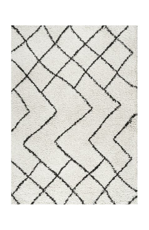Alcudia Geometric Shag Area Rug