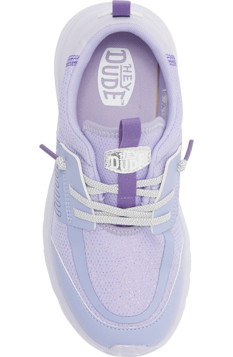 Hey Dude Kids' Sirocoo Play Sneaker, Alternate, color, Pastel Ombre Lilac