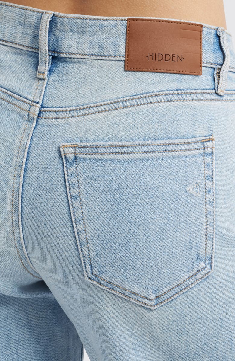 HIDDEN JEANS Clean Low Rise Wide Leg Dad Jeans, Alternate, color, Light Wash