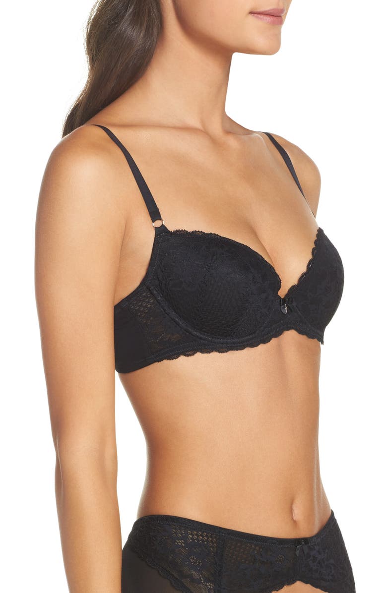 Betsey Johnson Perfectly Sexy Underwire Balconette Bra, Alternate, color, 