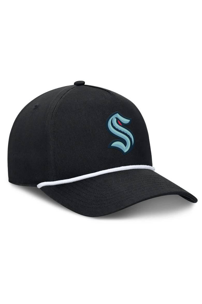 Men's Fanatics Black Seattle Kraken Authentic Pro Alt Jersey A-Frame Adjustable Hat, Alternate, color, Black