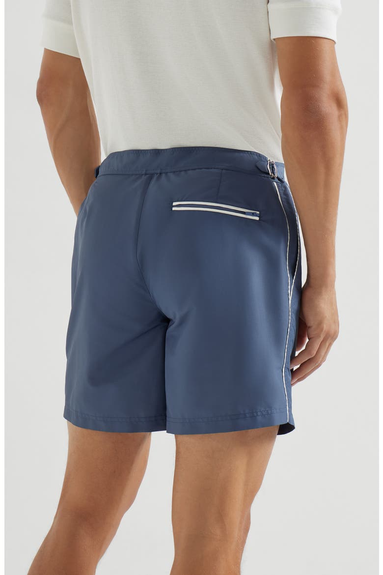 Nylon swim shorts, Main, color, Denim