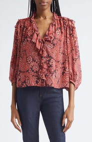 Cinq à Sept Hendrix Paisley Zada Top