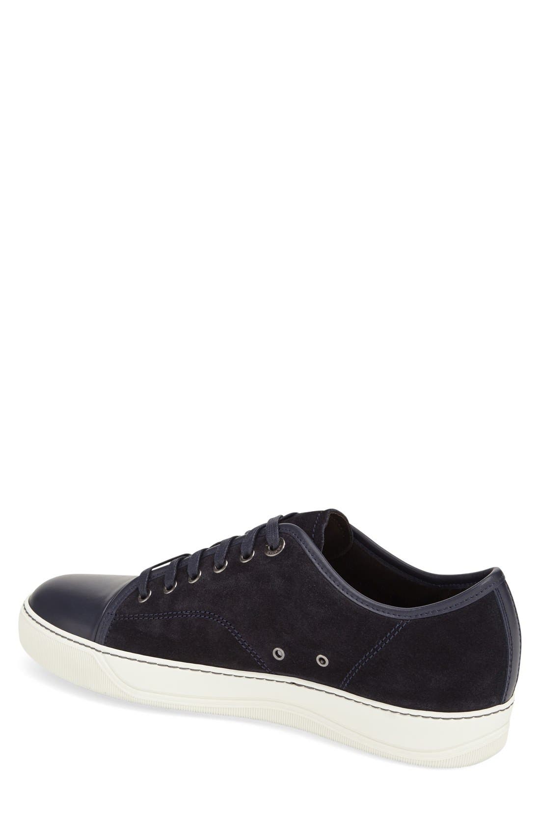 Low Top Sneaker, Alternate, color, BLUE SUEDE