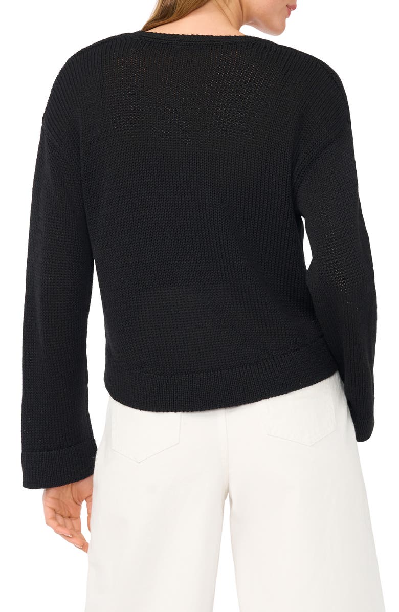 1.STATE Front Tie Cardigan, Alternate, color, Rich Black