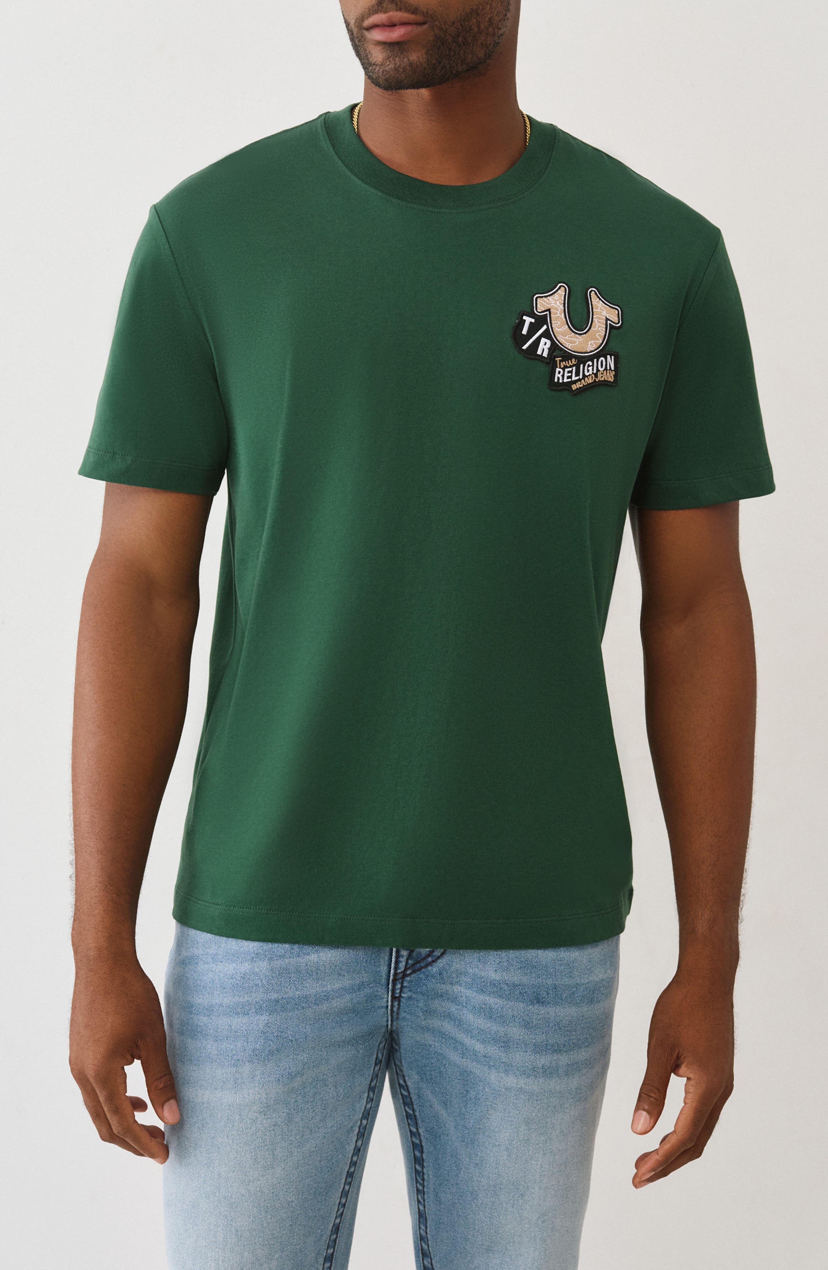True Religion Embroidered Patch Graphic T-Shirt