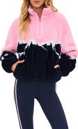 Beach Riot Leona Fleece Half Zip Sweatshirt