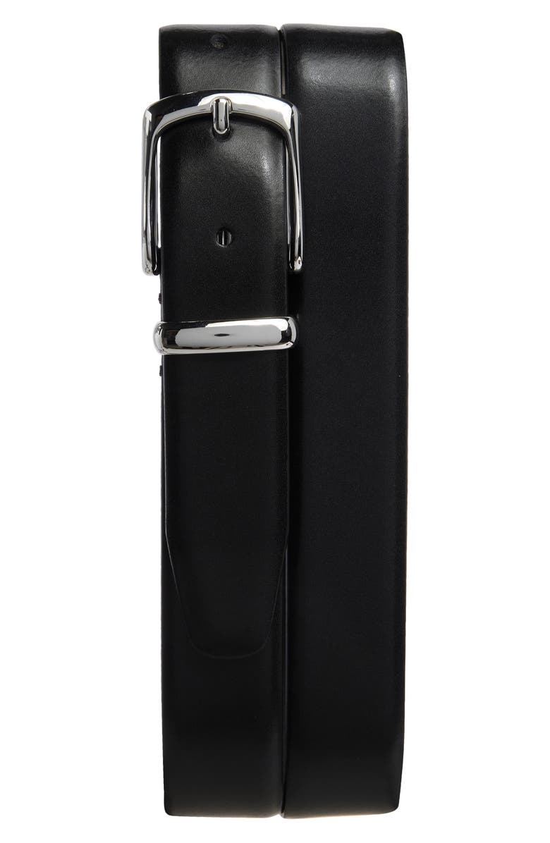 Nordstrom Cory Leather Belt, Main, color, Black