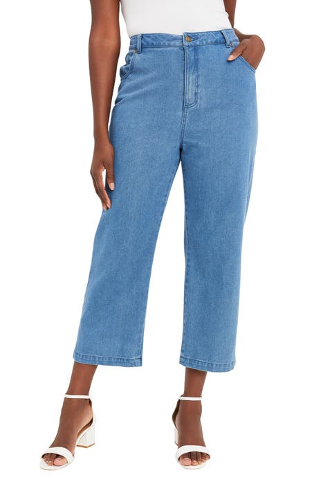 Classic Cotton Denim Capri