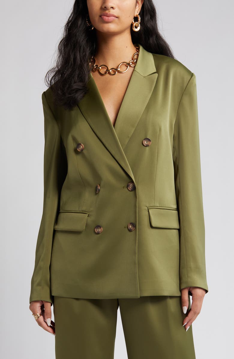 WAYF Oversize Double Breasted Blazer, Alternate, color, 