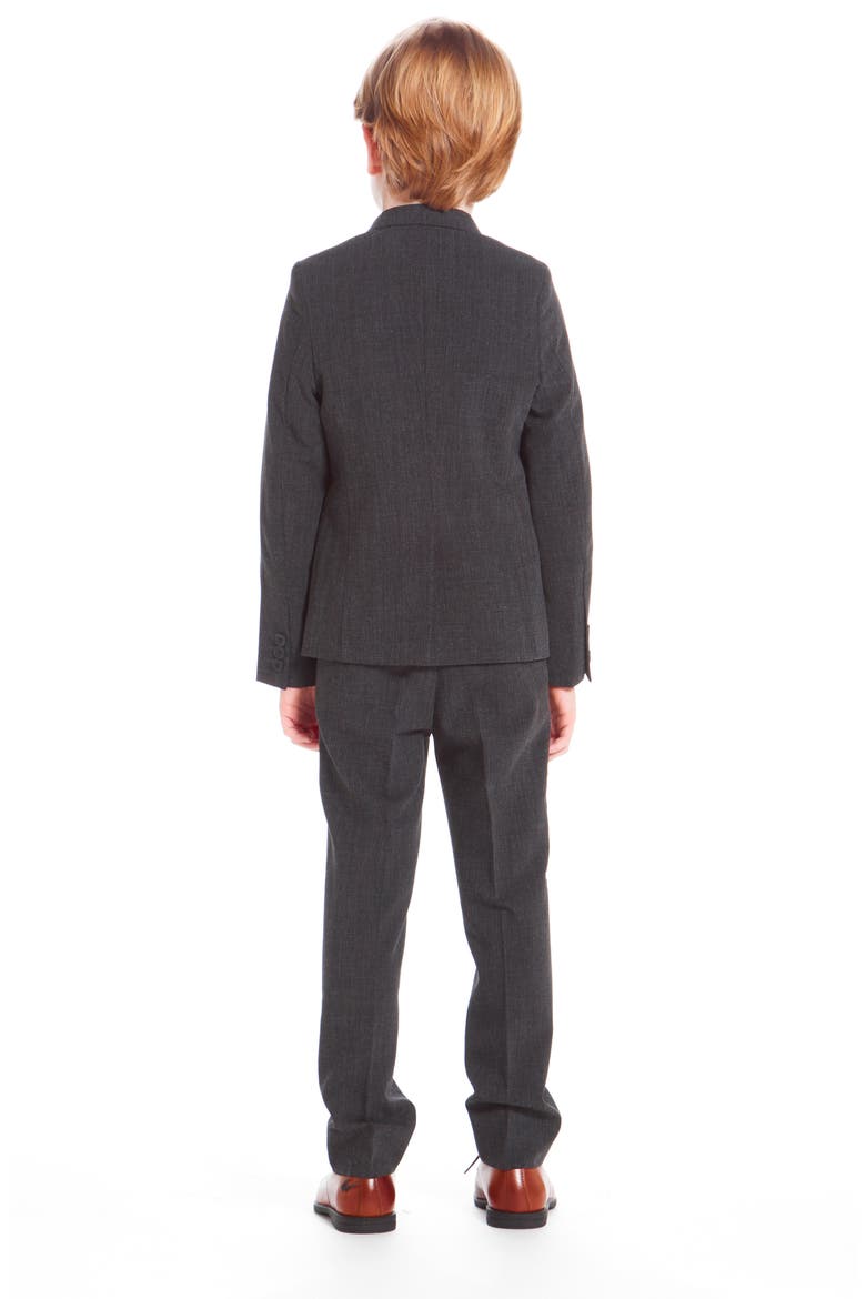 Kids' Solid Stretch Two-Piece Suit, Alternate, color, GREY