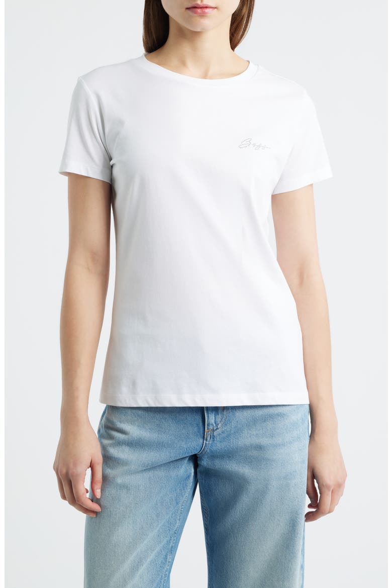 Esogo Cotton T-Shirt, Main, color, WHT