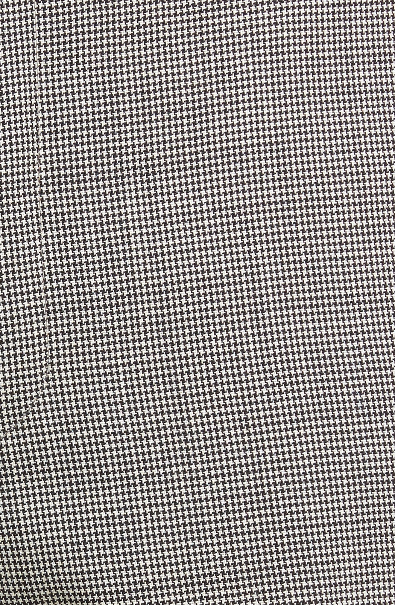Flat Front Houndstooth Wool Trousers - image 2
