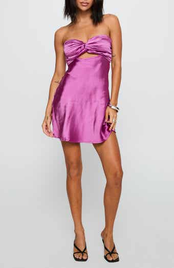 Princess Polly Faviola Strapless Satin Minidress