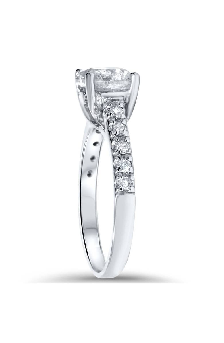 Bliss Diamond 1 3/4Ct Diamond (1 1/2ct center) Engagement Ring 14k Gold Lab Grown, Alternate, color, 14K White Gold