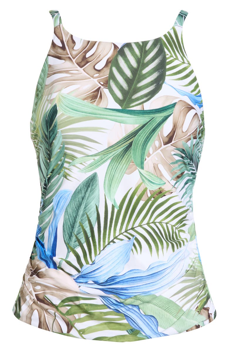 JANTZEN Lauren Tankini Bikini Top, Alternate, color, White