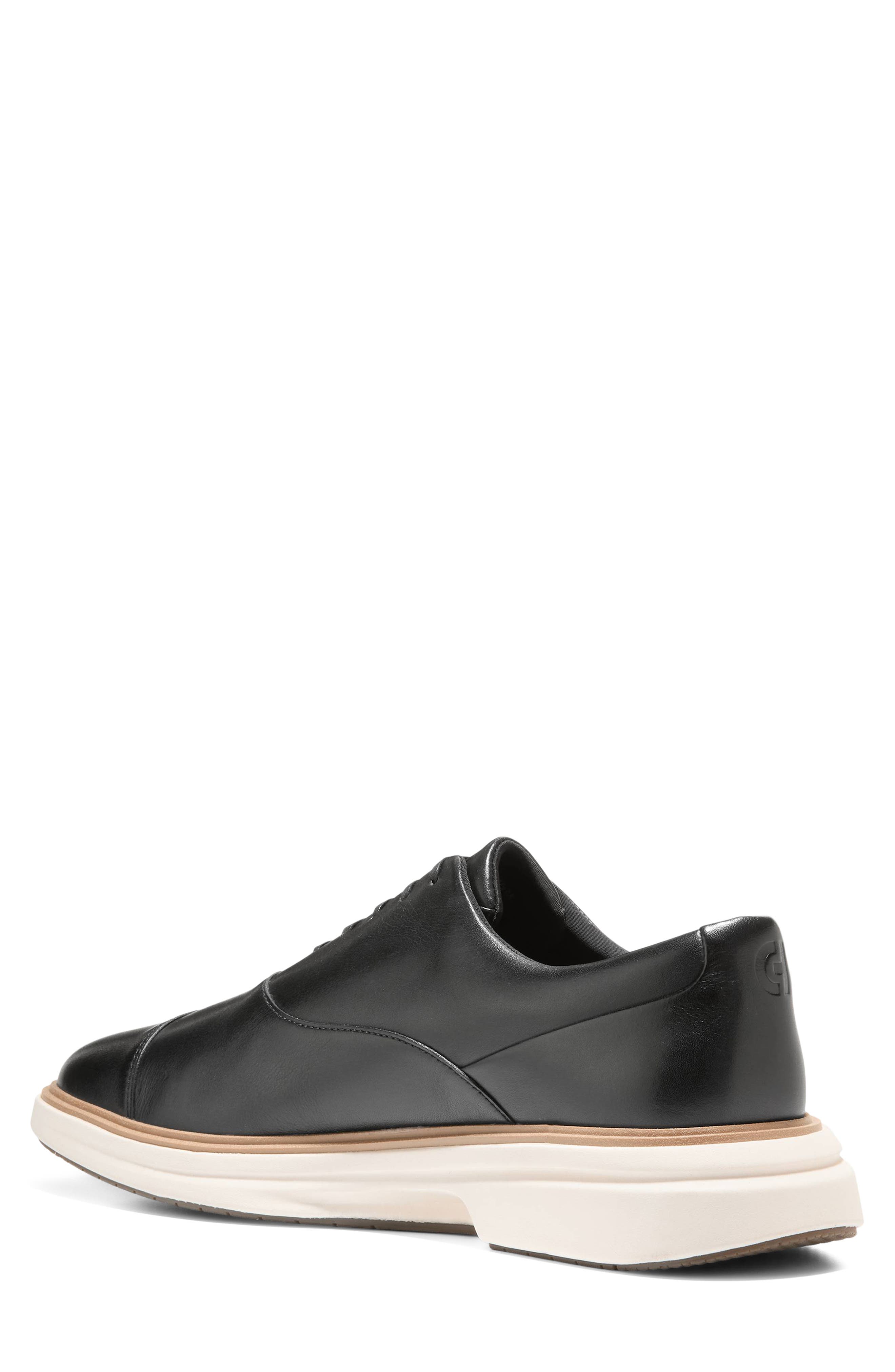 Cole Haan ØriginalGrand Cityspectre Cap Toe Oxford, Alternate, color, Black / Ch Natural / Ivory