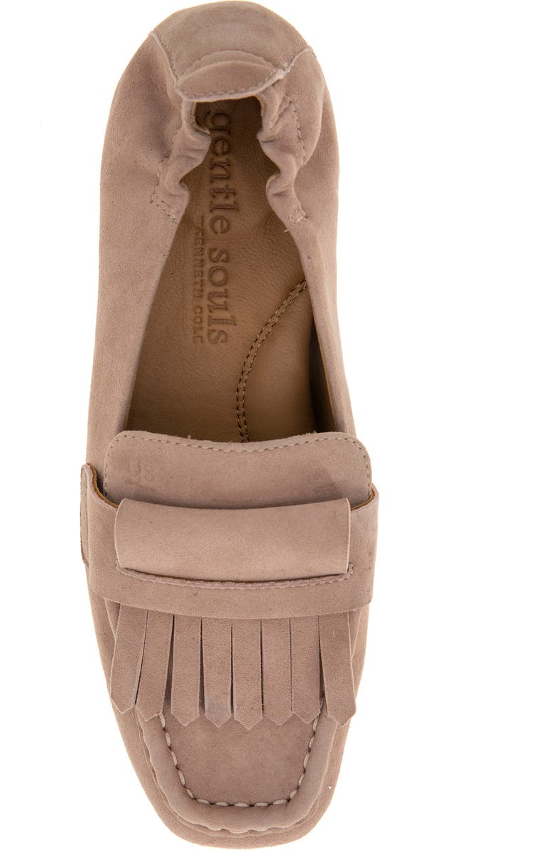 Gentle Souls Scotty Kiltie Loafer, Alternate, color, Fawn Suede