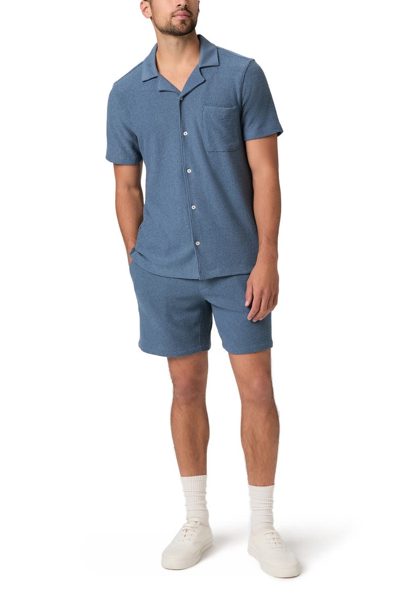 Oliver Terry Cloth Camp Shirt, Alternate, color, LAKESIDE
