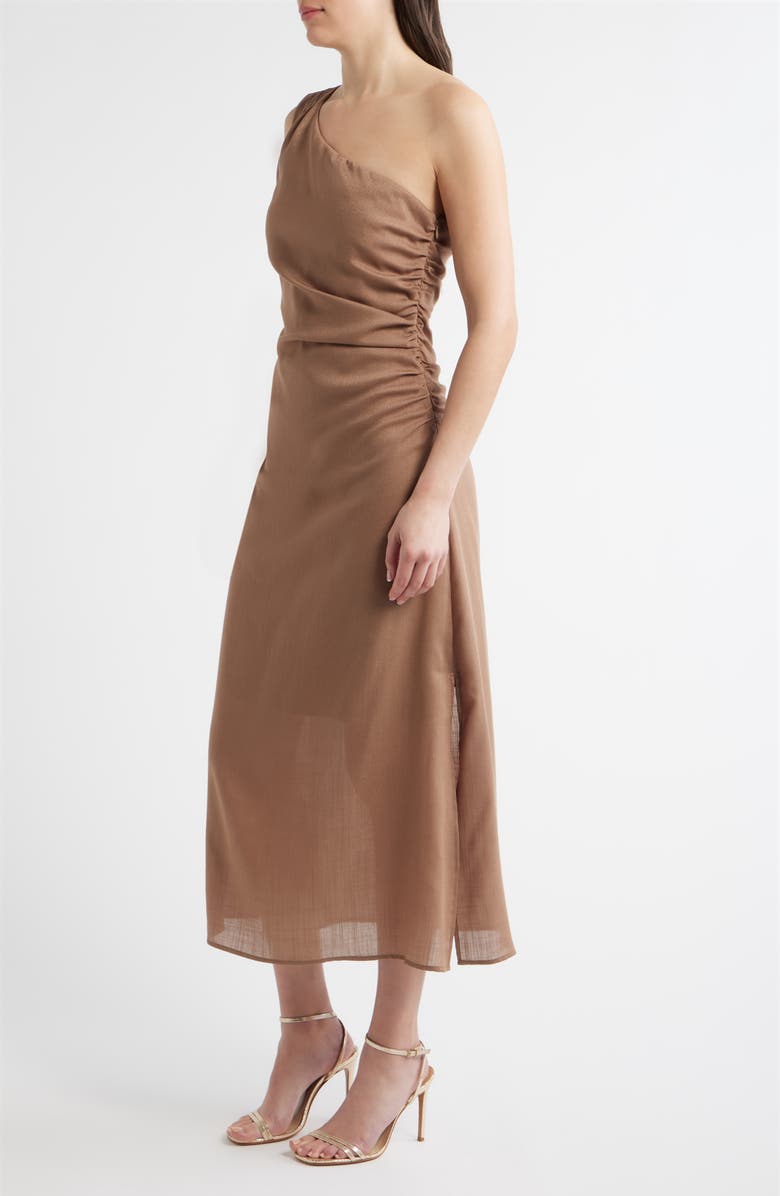 Sam Edelman One-Shoulder Dress, Alternate, color, Mocha