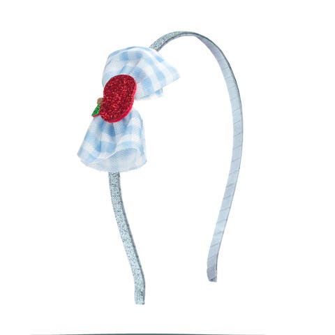 Apple Gingham Tulle Bow Headband (Toddler & Little Kid)