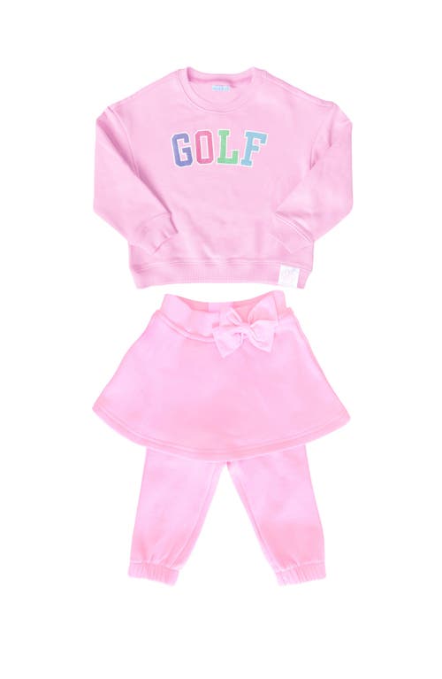 Bits & Bows Golf Skirted Sweatsuit In Pink