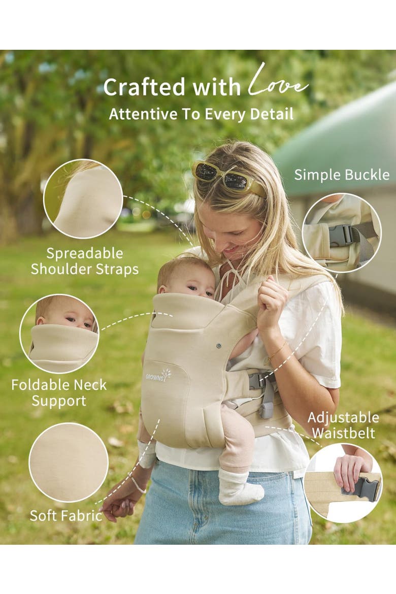 Baby Carrier Newborn to Toddler, Alternate, color, Off-white