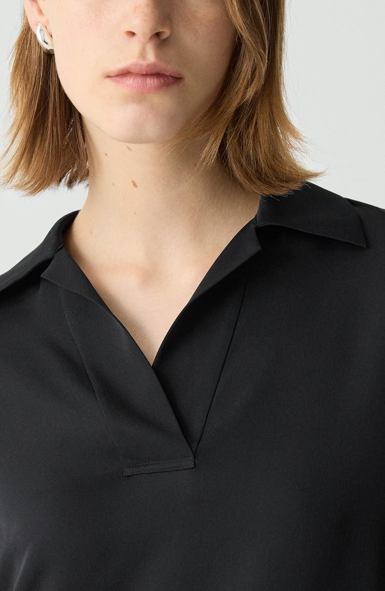 Theory Silk Polo Top, Alternate, color, 