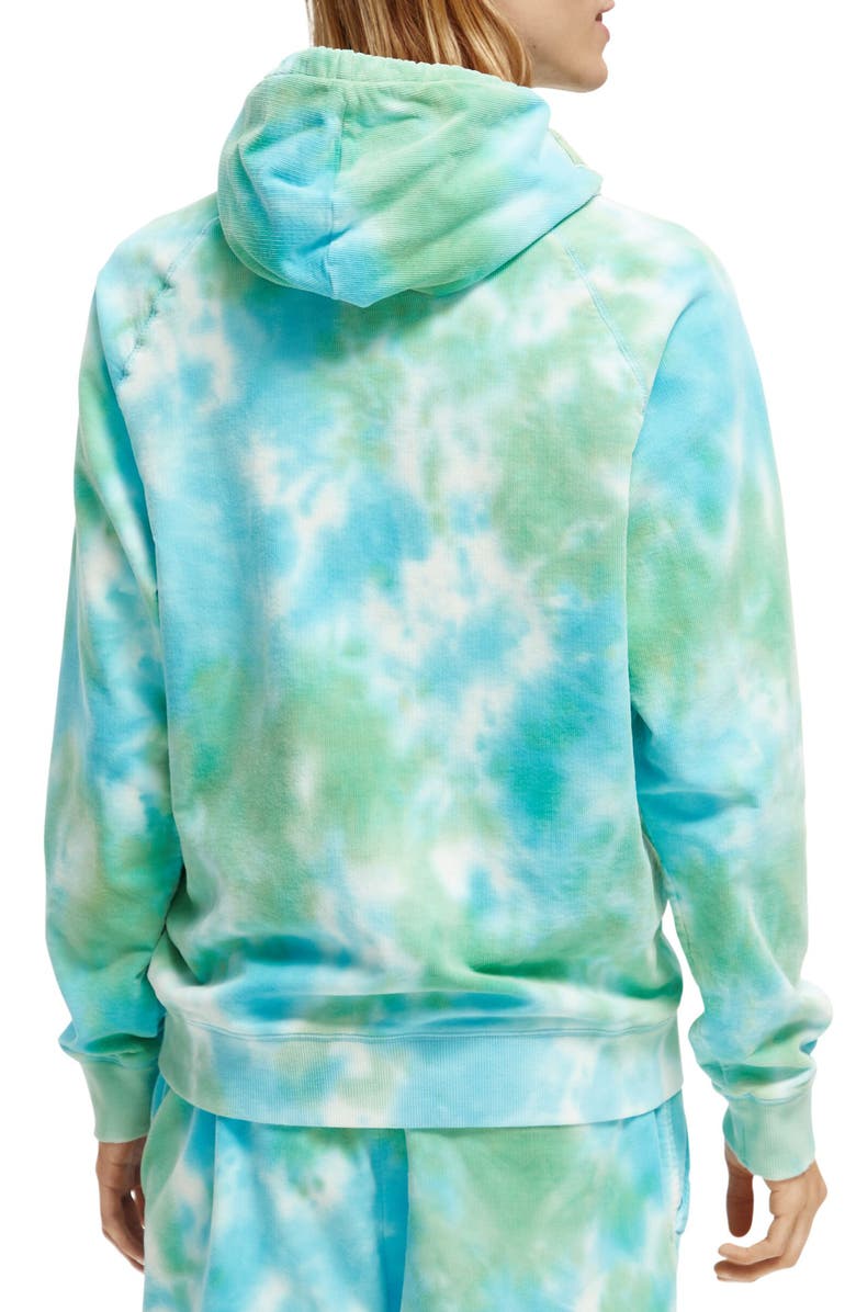 Scotch & Soda Organic Cotton Corduroy Hoodie, Alternate, color, 