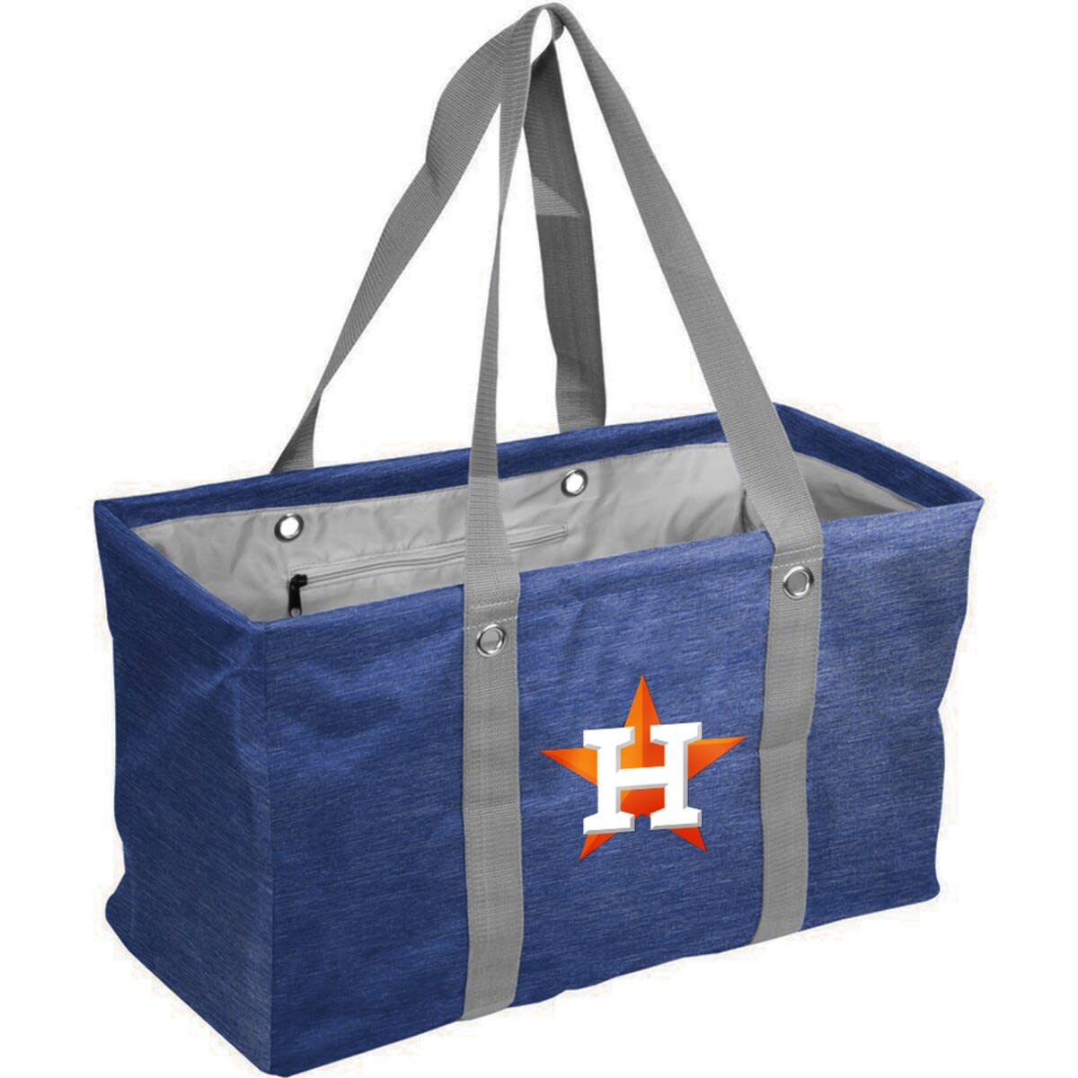 Houston Astros Crosshatch Picnic Caddy Tote Bag, Main, color, Navy