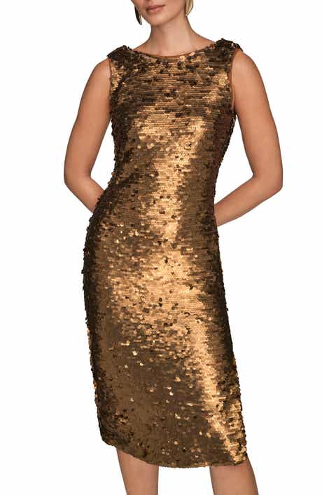 Sequin Sleeveless Midi Dress