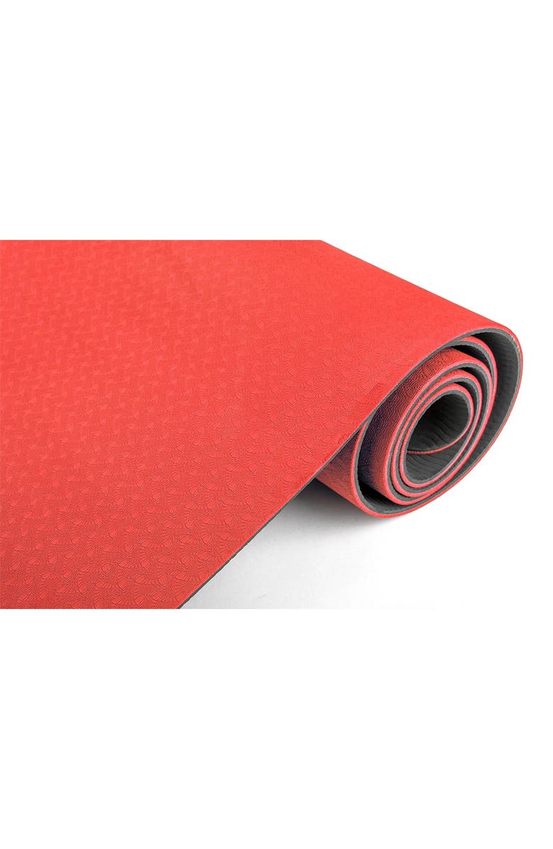 MIND READER 1/4 inch Eco Friendly Non Slip Fitness Exercise Mat, Alternate, color, 