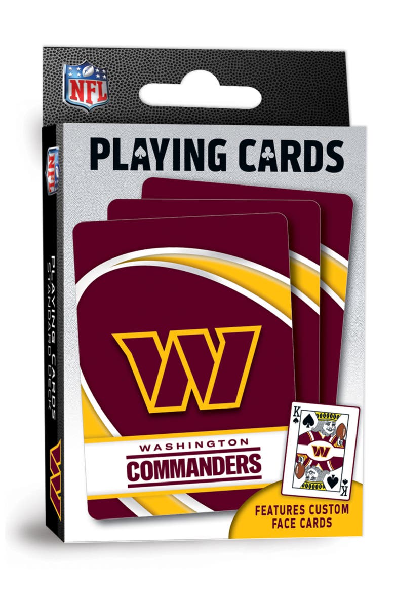 Washington Commanders Playing Cards, Main, color, Multicolor